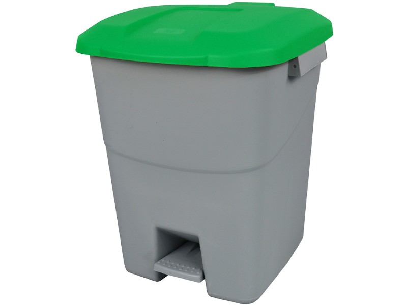 Pedal Bin Green Recycling 50 Litres