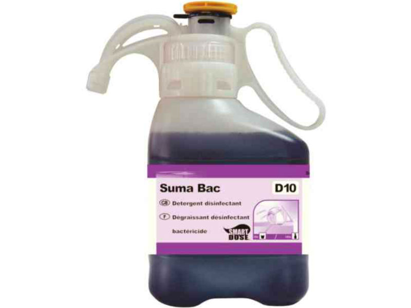 Diversey D10 Smart Dose Suma Bac Detergent Surface Sanitiser 1.4 Litre