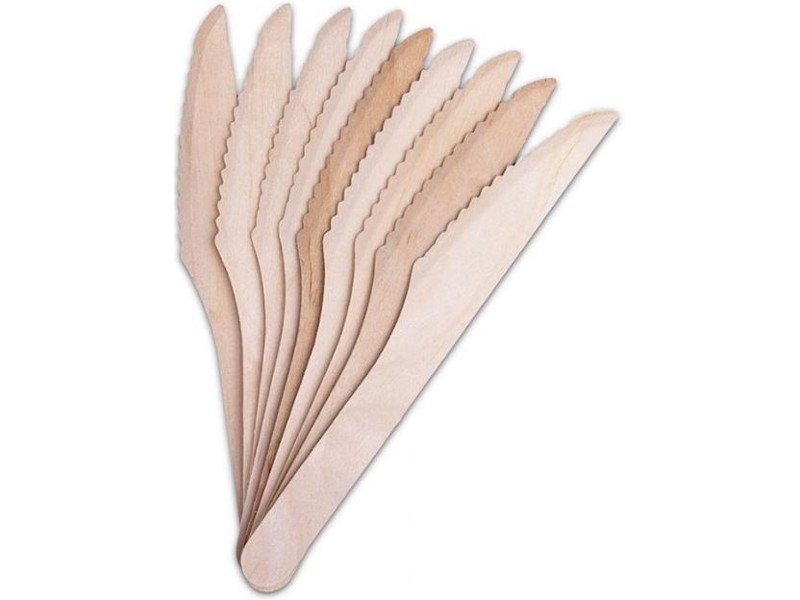 Biodegradable Wooden Knives Box 1000