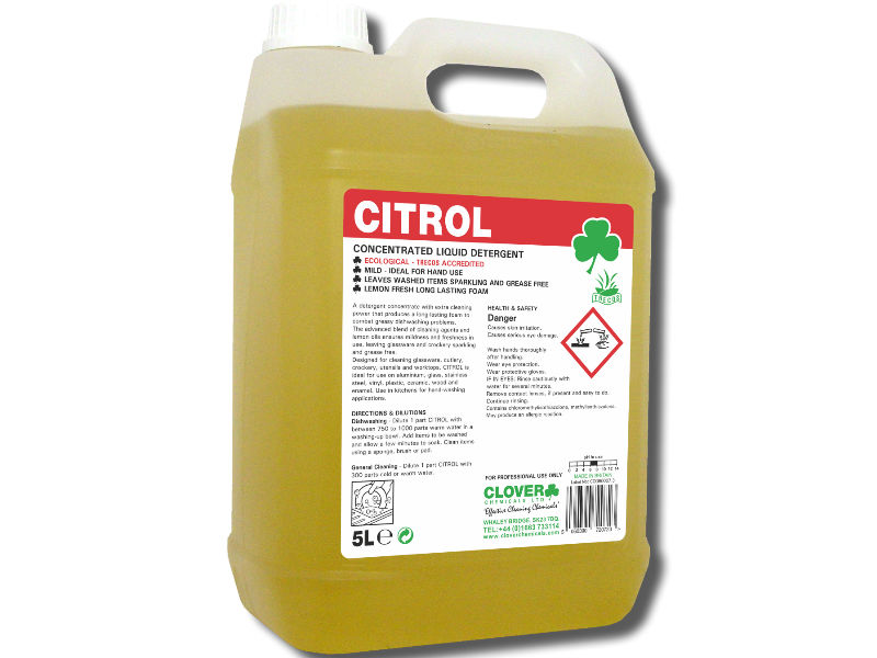 Citrol Washing Up Liquid 5 Litres