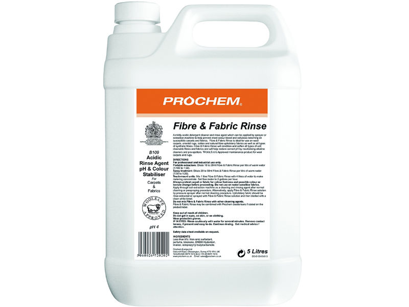 Fibre & Fabric Rinse 5 Litres