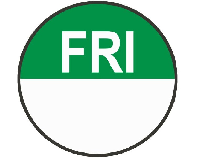 Day Dot Food Rotation Label Friday Roll 1000