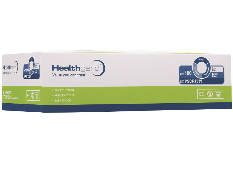 Vinyl Powder Free Gloves Clear Large Box 100
