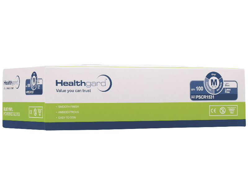 Vinyl Powder Free Gloves Clear Medium  Box 100