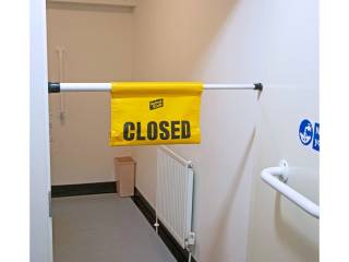 Hanging Door Safety Sign - Image 1