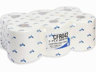 White 2ply Centrefeed Rolls Case 6 : 1221